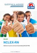 NCLEX  Exam NCLEX-PN/NCLEX RN/ NCSBN TEST BANK EXAM QUIDE.VERIFIED
