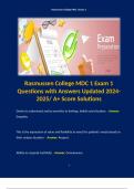 Rasmussen College MDC 1 Exam 1 Questions with Answers Updated 2024-2025/ A+ Score Solutions