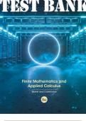 Finite Mathematics and Applied Calculus 8th Edition by Stefan Steven TEST BANK