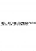 CHEM MISC OCHEM EXAM STUDY GUIDE California State University, Fullerton.