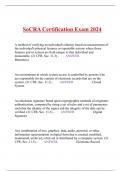 SoCRA Certification Exam 2024