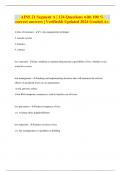 AINS 21 Segment A &vert; 124 Questions with 100 &percnt;  correct answers &vert; Verified& Updated 2024 Graded A