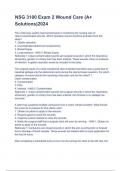 NSG 3100 Exam 2 Wound Care &lpar;A&plus; Solutions&rpar;2024&period;