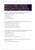 Ignatavicius Chapter 1 Overview of Professional Nursing Concepts for Medical- Surgical Nursing Test Bank