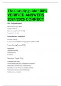 BEST REVIEW TNCC study guide 100%  VERIFIED ANSWERS  2024/2025 CORRECT