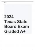 2024 Texas State Board Exam Graded A+