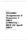 TLI4801 Assignment 2 Semester 1 2024 (790475) - DUE 22 April 2024