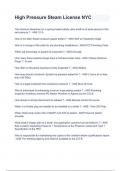 High Pressure Steam License NYC Exam 2024&sol;2025 Queestions With Completed Pass Solutions&period;