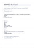 NYC HP Boiler Exam 3 2024&sol;2025 Questions With Completed Solutions&period;