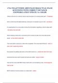 CNA NNAAP NURSE AIDE EXAM 2024&sol;ACTUAL EXAM QUESTIONS WITH CORRECT DETAILED ANSWERS&sol;LATEST UPDATE &sol;A&plus; GRADE