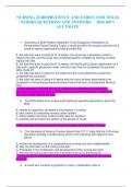 NURSING JURISPRUDENCE AND ETHICS FOR TEXAS NURSES QUESTIONS AND ANSWERS-    2024&period;100&percnt; ACCURATE