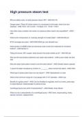 High pressure steam test 2024&sol;2025 questions & answers guaranteed pass&period;