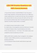 LEIK FNP Practice Questions with 100% Correct Answers