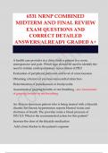 6531 NRNP COMBINED MIDTERM AND FINAL REVIEW EXAM QUESTIONS AND CORRECT ANSWERS 6531 NRNP COMBINED MIDTERM AND FINAL REVIEW EXAM