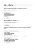 MDC 2 EXAM 1 2024&sol;2025 graded A&plus; by experts
