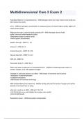Multidimensional Care 2 Exam 2 graded A&plus; by experts 2024&sol;2025