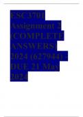ESC3701 Assignment 2 (COMPLETE ANSWERS) 2024 (627944) - DUE 21 May 2024