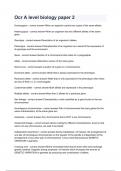 Ocr A level biology paper 2