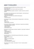paper 3 essay plans