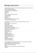 Biology essay plans&period;