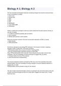 Biology A 3&comma; Biology A 2