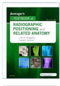 TEST BANK FOR BONTRAGER'S TEXTBOOK OF RADIOGRAPHIC POSITIONING AND RELATEDANATOMY 9TH EDITION LAMPIGNANO &lpar;All Chapters&rpar;