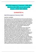 MAC3703 Assignment 2 Semester 2 2024-2025&period; Questions with 100 correct and verified answers&period; LATEST 2024 UPDATE&period; GUARANTEED A&plus;&period;