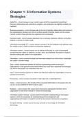 Chapter 1- 6 Information Systems Strategies