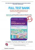 TEST BANK FOR GORDIS EPIDEMIOLOGY 6TH EDITION BY DAVID D CELENTANO, MOYSES SZKLO |9780323552295| CHAPTER 1-20