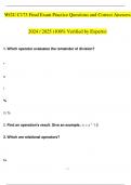 WGU C173 Final Exam Practice Questions and Answers 2024 / 2025 | 100% Verified Answers