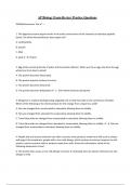 AP Biology Exam Review Practice Questions 
