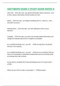 XACTIMATE EXAM 1 STUDY GUIDE RATED A
