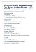 Minnesota Pesticide Applicator License  EXAM PACKAGE DEAL &lpar;BUNDLE&rpar; WITH COMPLETE QUESTIONS AND ANSWERS 100&percnt; ACCURATE