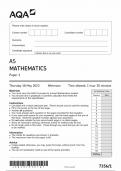 AQA AS MATHEMATICS QUESTION PAPER 1 2023 &lpar;7356-1&rpar;
