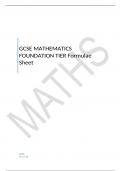 AQA  GCSE MATHEMATICS Foundation Tier	Paper 1 Non-Calculator   INSERT FOR JUNE 2023