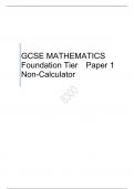 AQA  GCSE MATHEMATICS Foundation Tier	Paper 1 Non-Calculator QUESTION PAPER FOR JUNE 2023