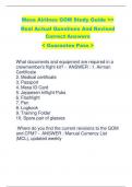 Mesa Airlines GOM Study Guide >> Real Actual Questions And Revised  Correct Answers  < Guarantee Pass >