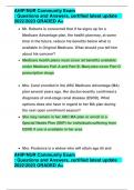 AHIP&sol;NUR Community Exam &colon; Questions and Answers&comma; certified latest update  2022&sol;2023 GRADED A&plus;