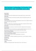 TSA Forensic Technology 54 Practice Test QUESTIONS AND ANSWERS 2024&period;2025