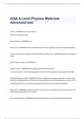 AQA A Level Physics Materials Advanced text 