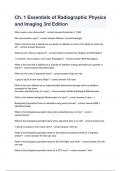 Ch&period; 1 Essentials of Radiographic Physics and Imaging 3rd Edition