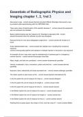 Essentials of Radiographic Physics and Imaging chapter 1&comma; 2&comma; 1nd 3