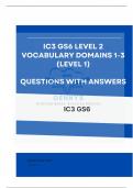 IC3 GS6 Level 2 Vocabulary Domains 1-3 Questions With Latest Solutions 