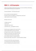 RBC 3 - LD Example  Questions With Complete Answers!!
