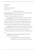 Essay Outline for Mrs. Dalloway - Sexuality and Autonomy