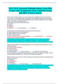 WGU D115 Advanced Pathophysiology Exam 2024  Version with All Questions from Actual Past Exam  and 100&percnt; Correct Answer