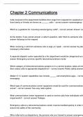 Chapter 2 Communications Questions and answers latest update 
