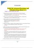 NURS 501 Advanced Physiology and Pathophysiology,Rated A+.