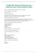NURS 209&colon; Week 8 GI Disease and Nutrition Exam Guide Graded A 2024