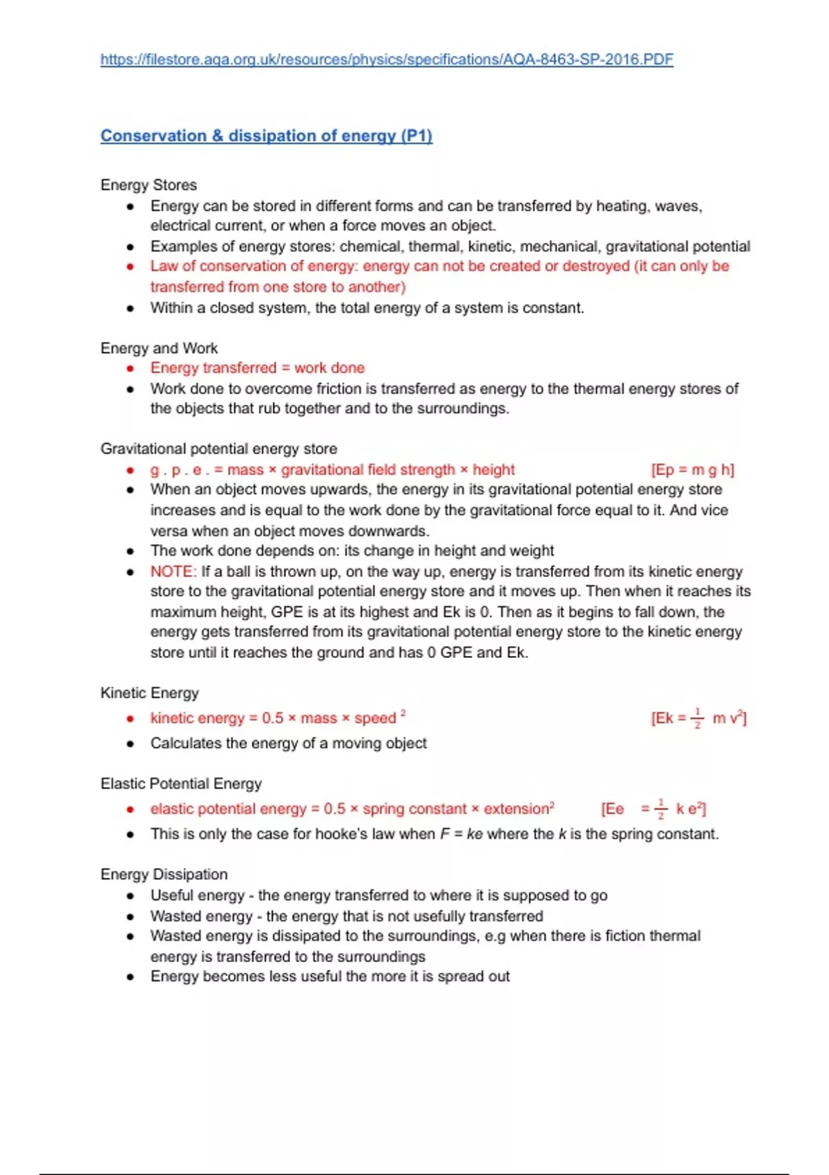Grade 9 GCSE Physics Higher Tier Triple Science EVERYTHING you need
